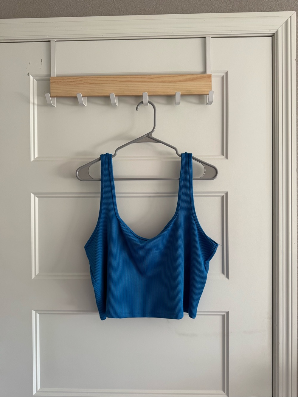 Hollister Royal Blue Ribbed Cropped Tank